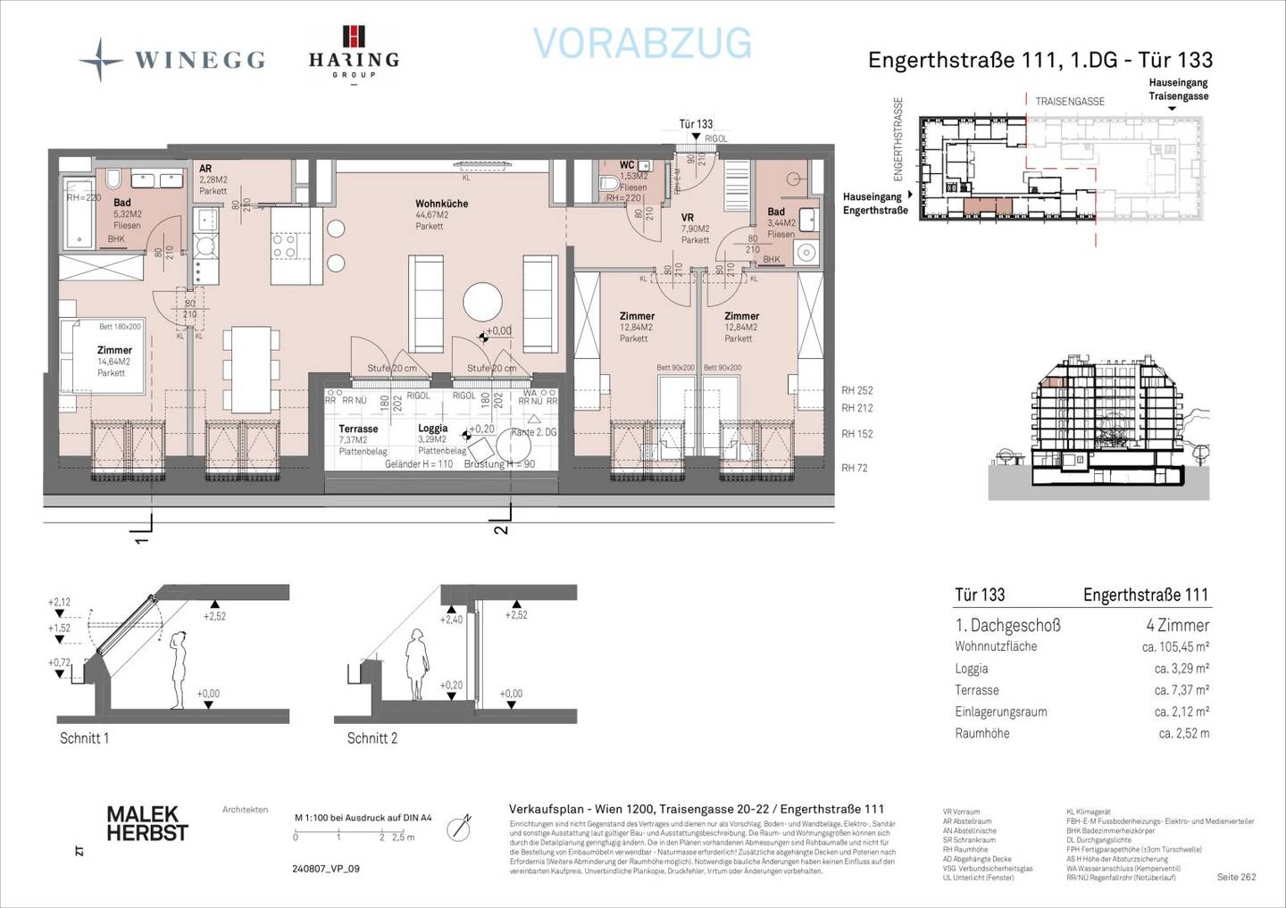 Apartment Danube view new build