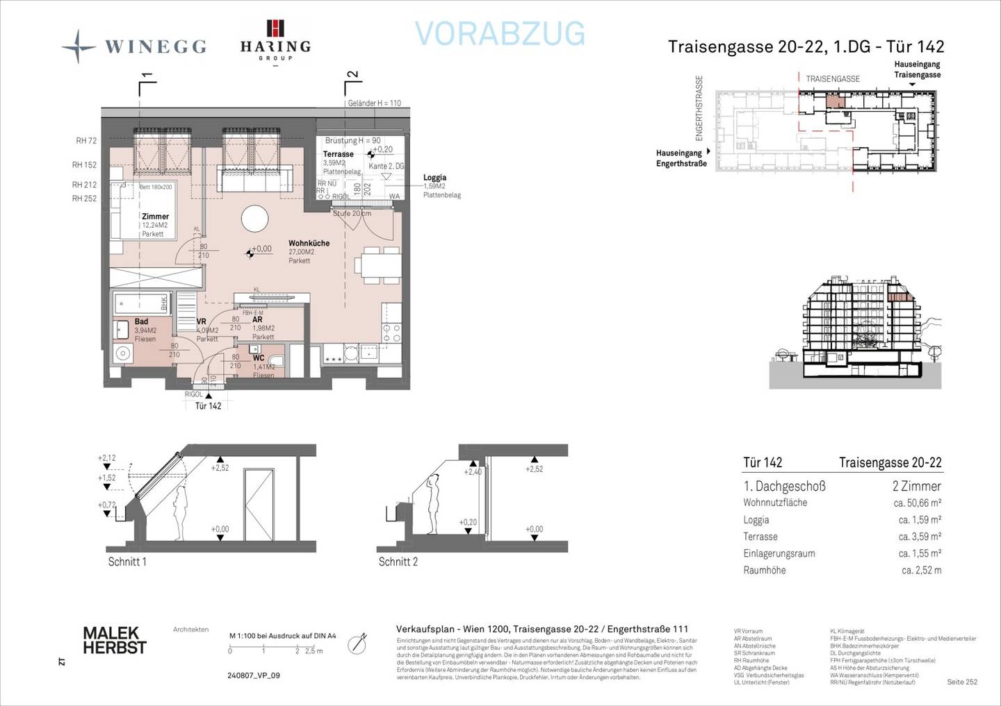 Wohnung Donaublick am Donauufer nahe Donauinsel