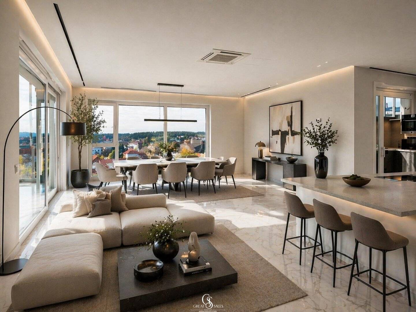 Exclusive Penthouse with 360° Panoramic View, Unique Glass-Bottom Pool on the Roof Terrace and Many More Luxurious Amenities