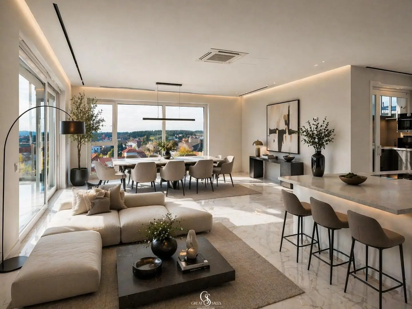 Exclusive Penthouse with 360° Panoramic View, Unique Glass-Bottom Pool on the Roof Terrace and Many More Luxurious Amenities
