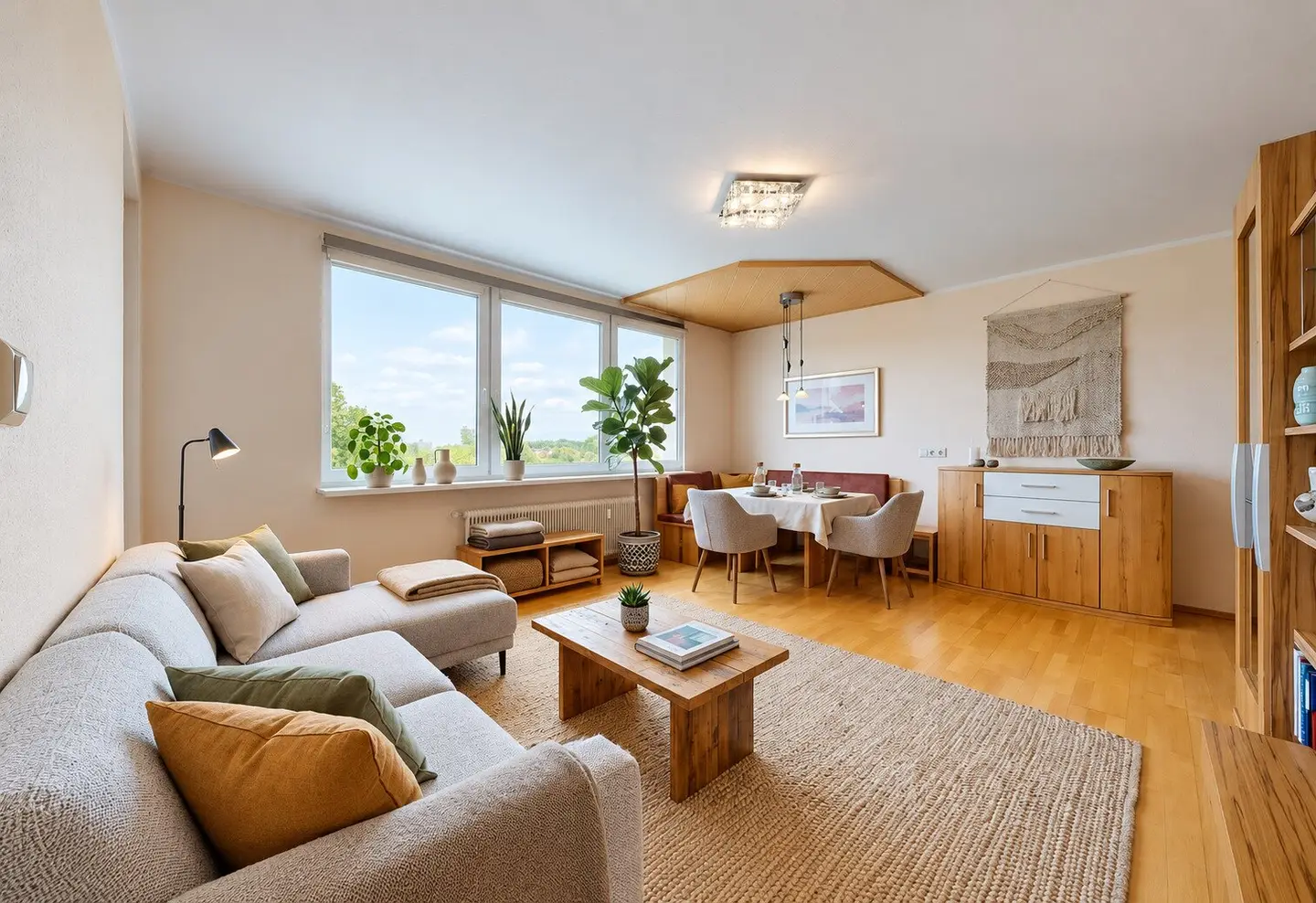 Bright 3-room condominium with west loggia, parking space and garden area in Klagenfurt-Welzenegg