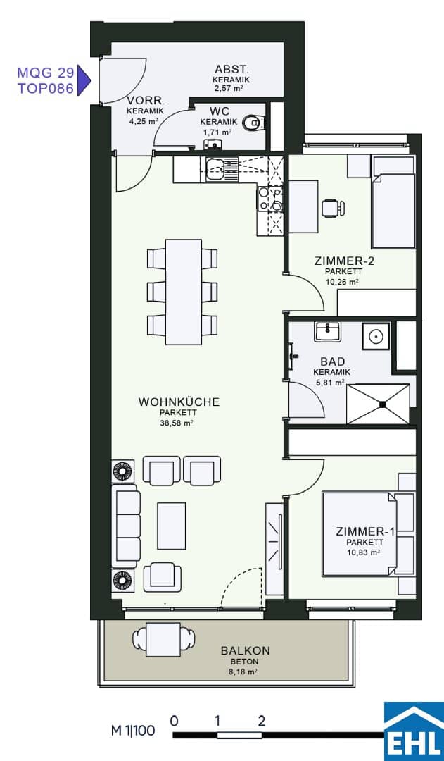 Urbanes Wohnen im Messequadrant – modernes Design trifft Top-Lage in Graz