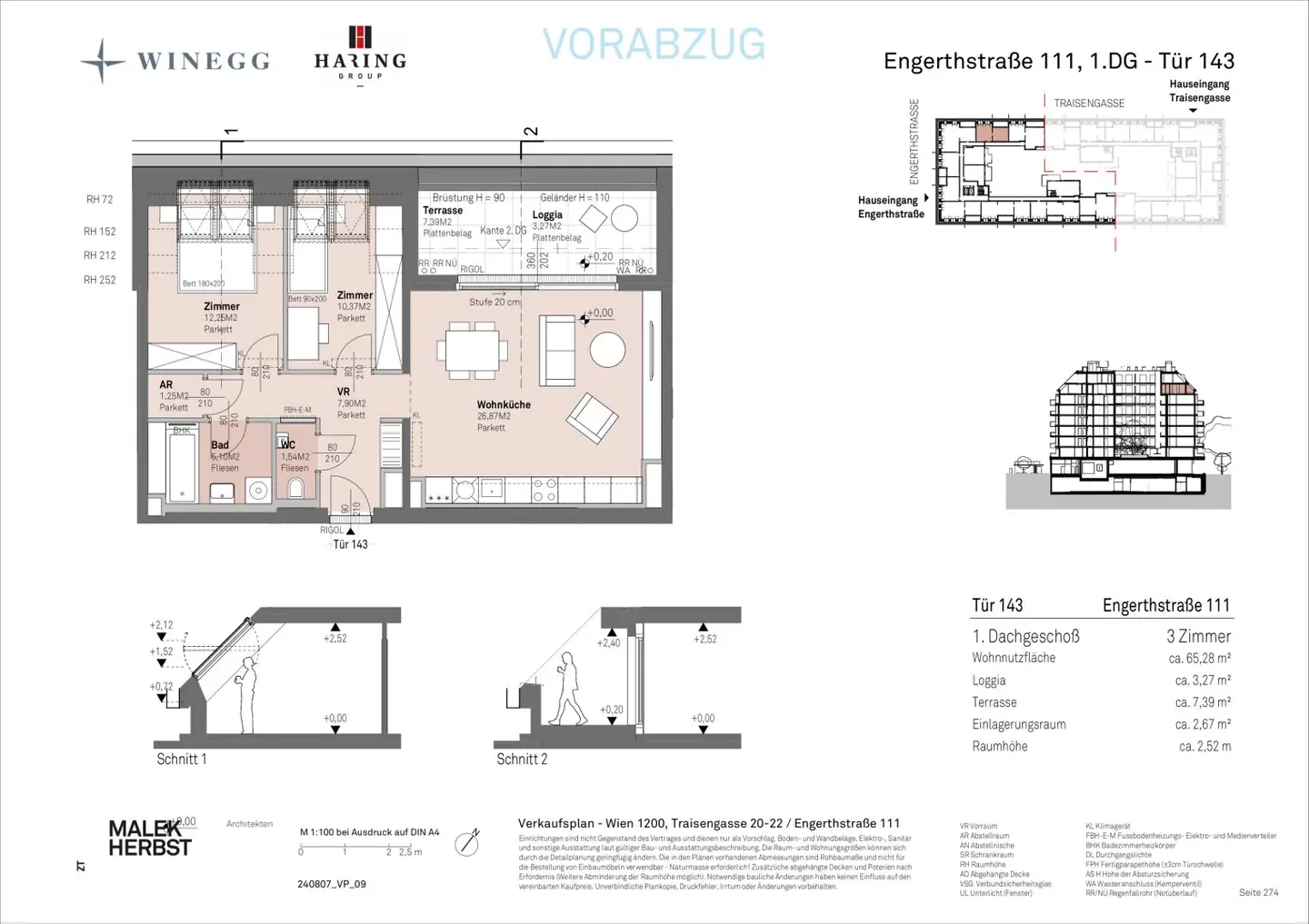 Apartment new build first occupancy directly on the Danube waterfront