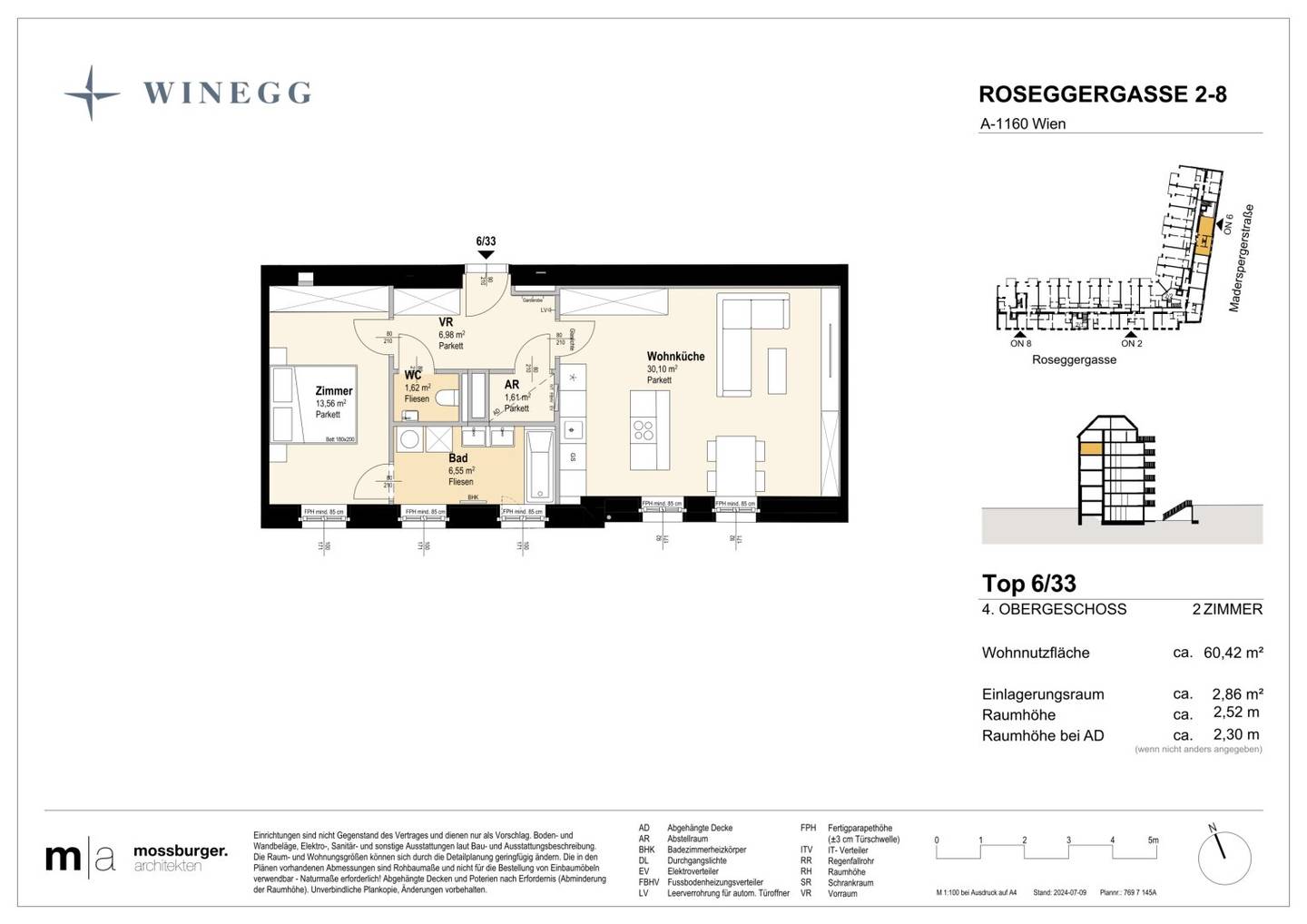 Wohnung Natur und Ruhe im Grand Garden Innenhof