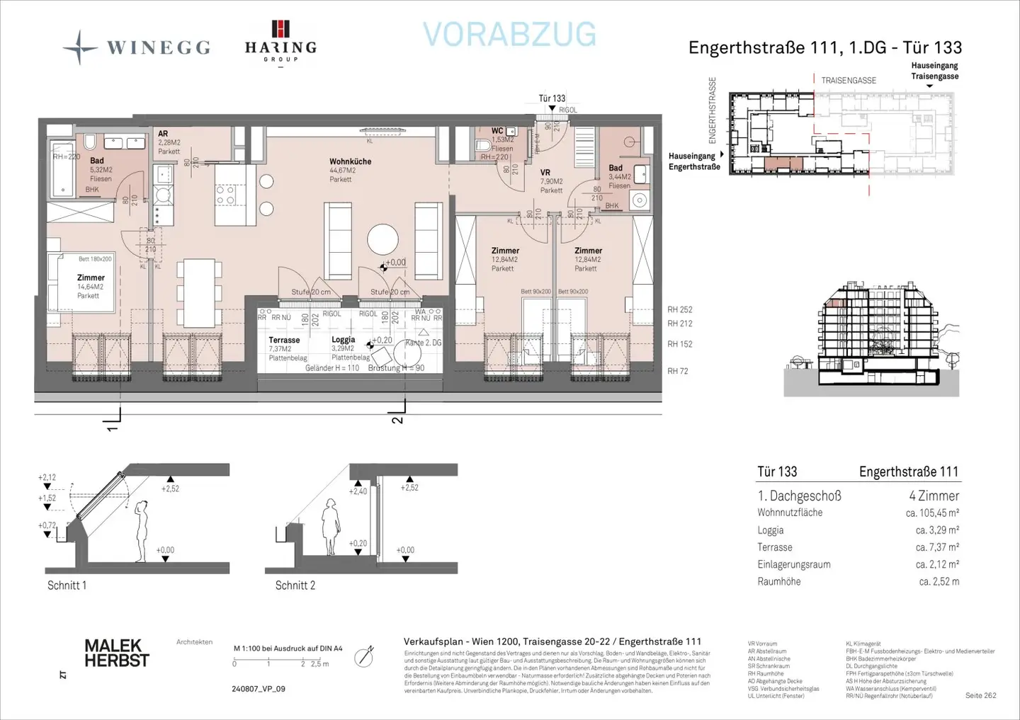 Wohnung Neubau Erstbezug Donau Blick Loggia