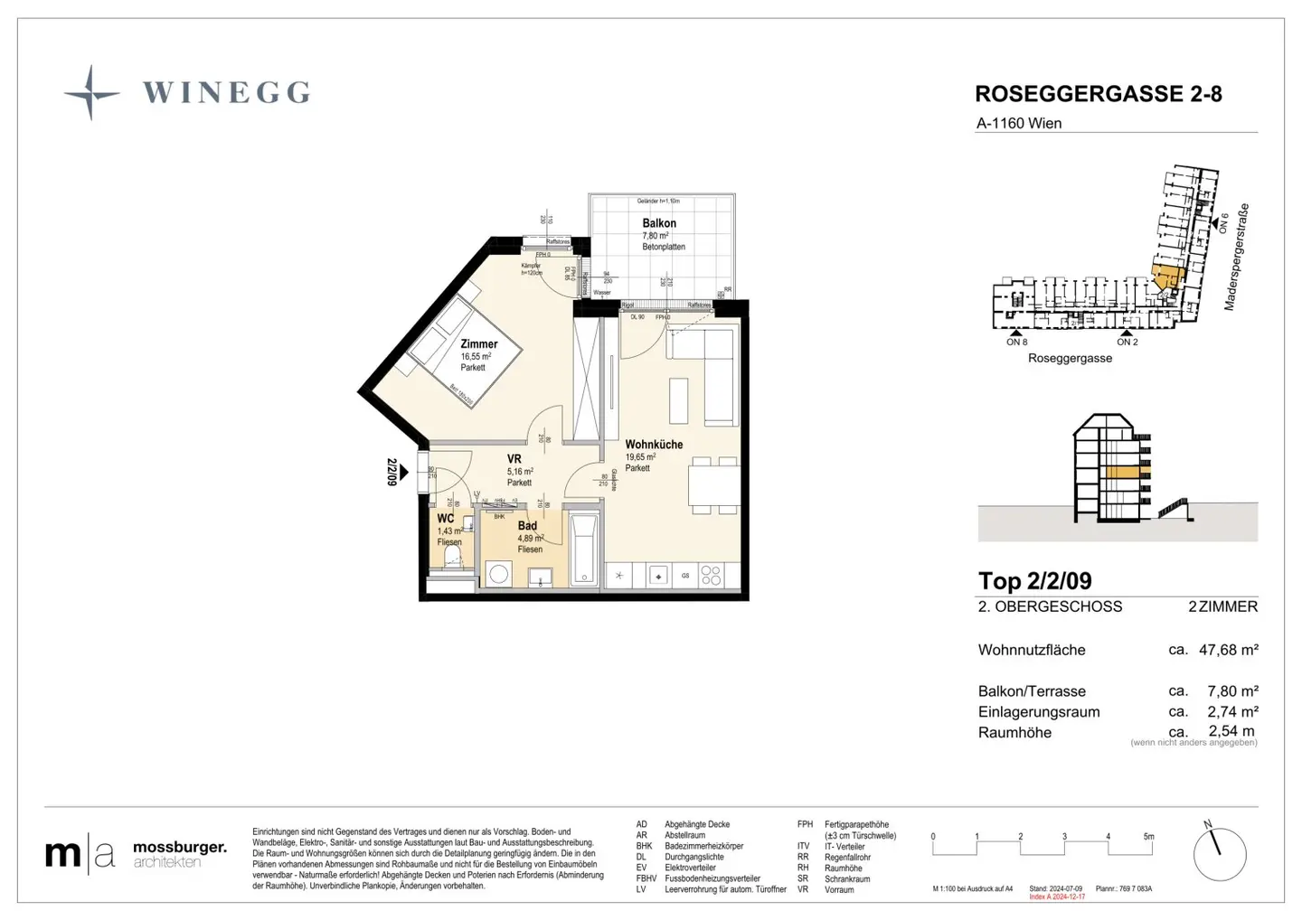 New build apartment with balcony