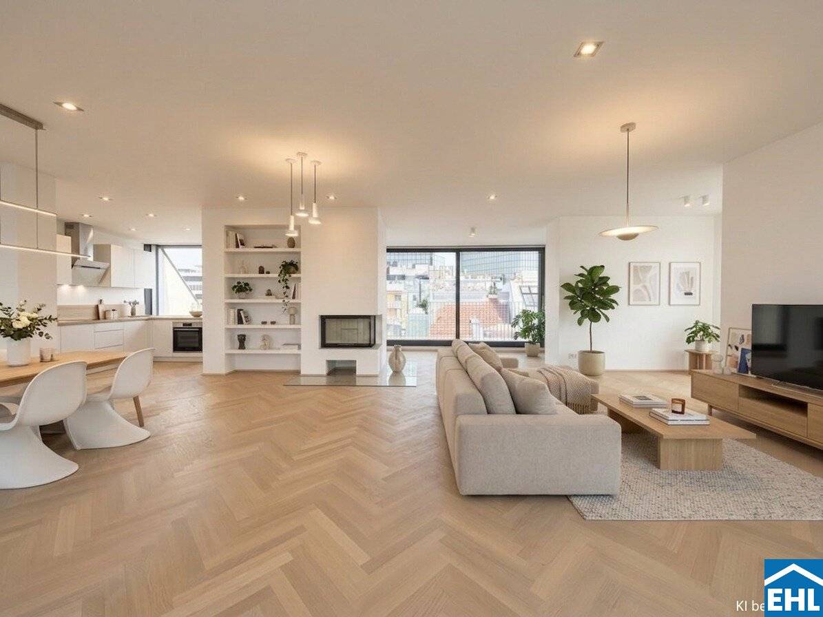 Luxurious living above the roofs of Vienna with spectacular view