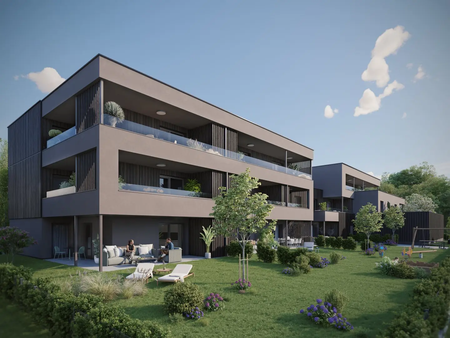 Condominiums in Braunau directly on the Enknach