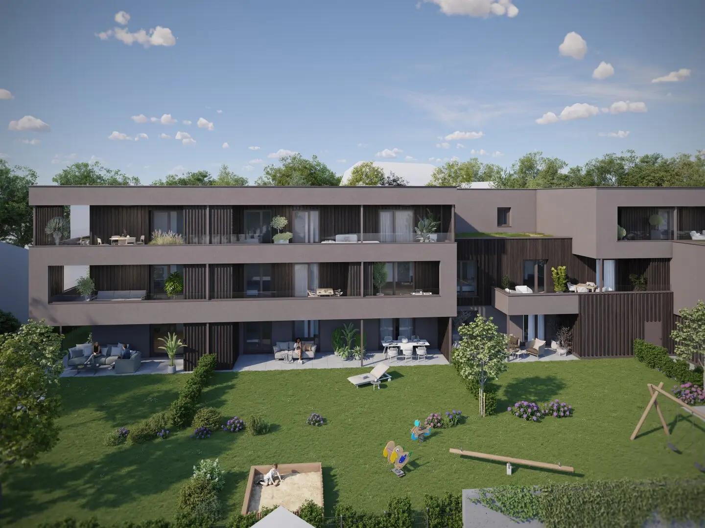 Condominiums in Braunau directly on the Enknach