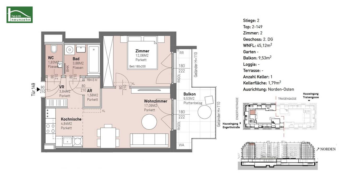 A home to arrive in – high-quality newly built apartments with outdoor areas