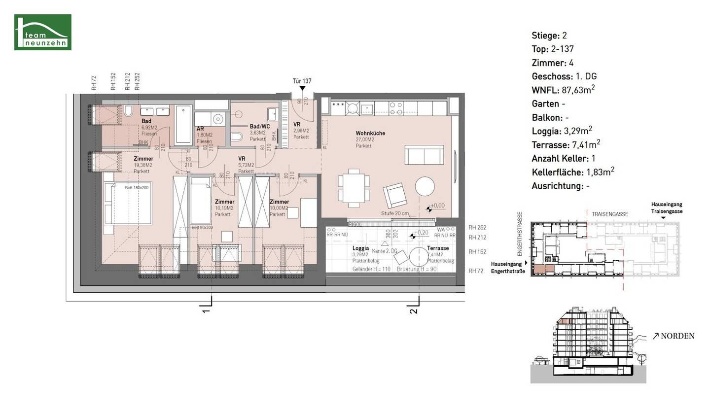 A home to arrive in – high-quality new build apartments with outdoor areas