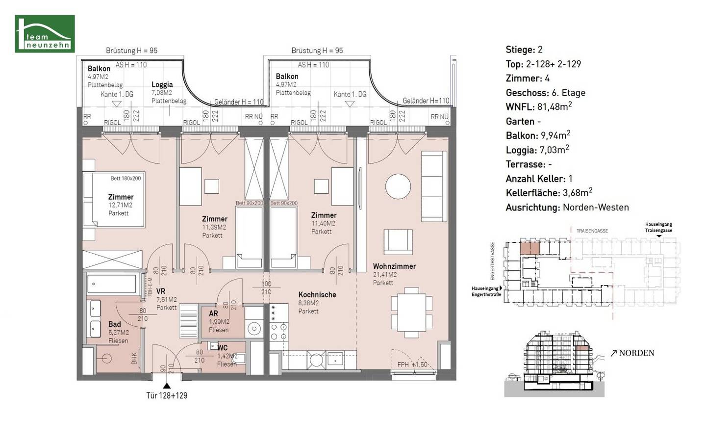 Pure quality of life: New build apartments with perfect infrastructure and green connections