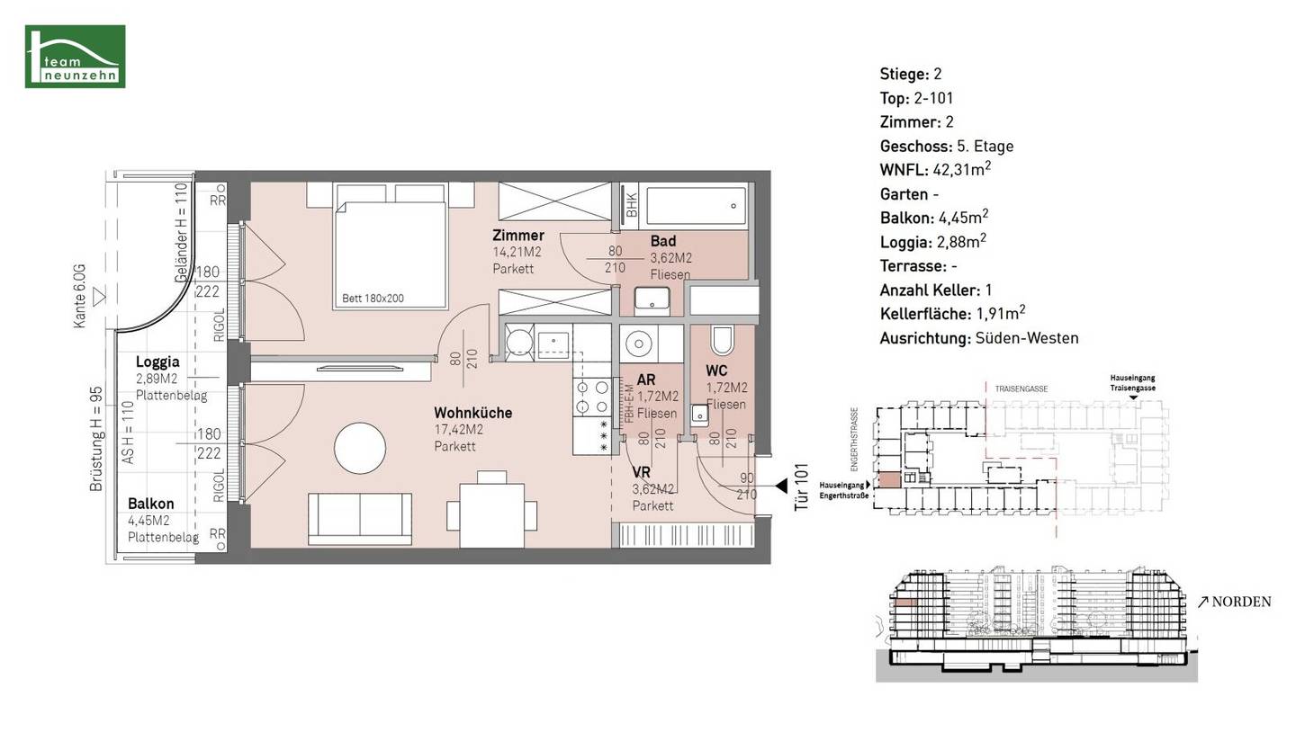 Living between city and nature – thoughtful floor plans near the Danube!