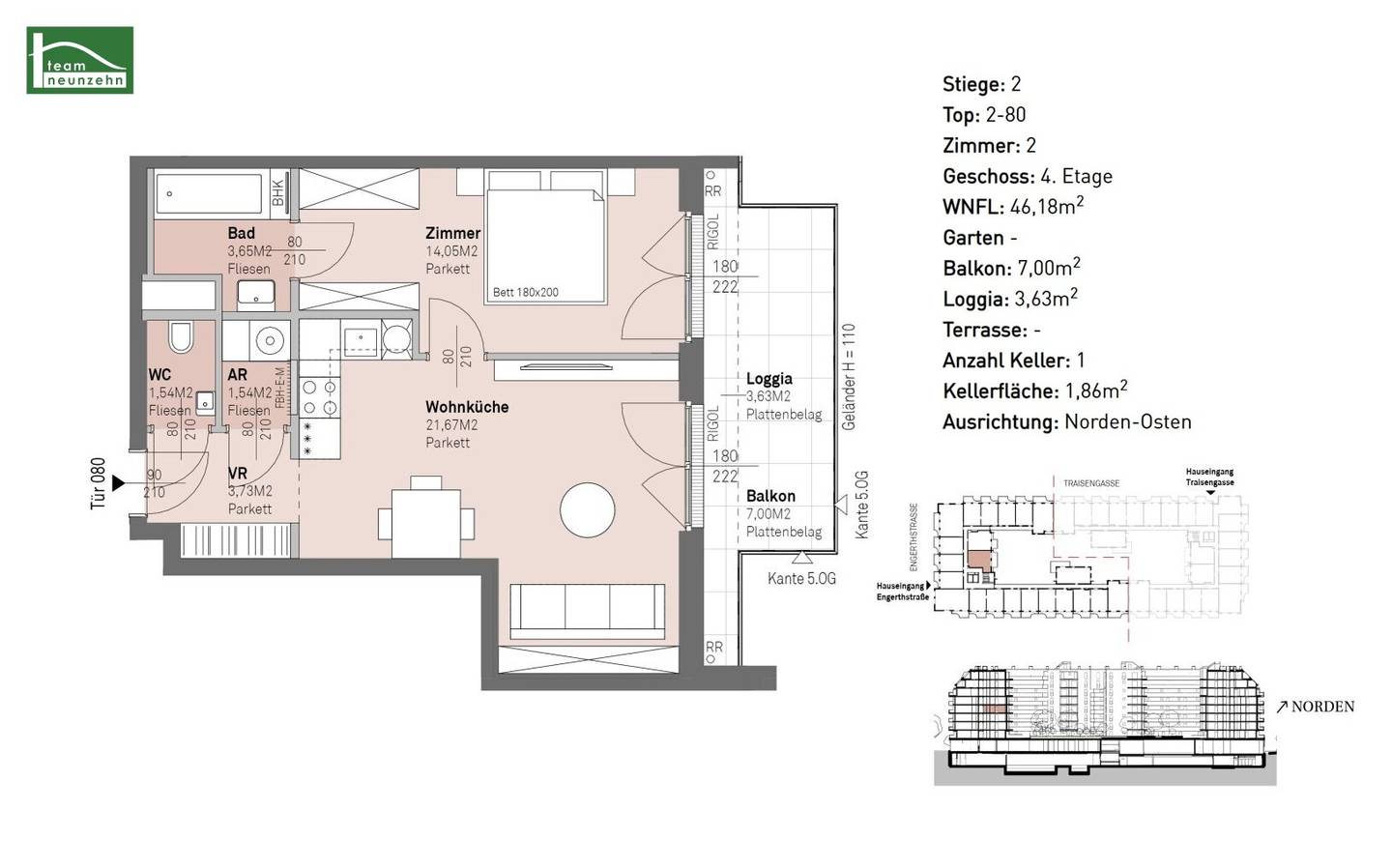 Close to the city center and close to nature: Modern apartments between Handelskai and the Danube