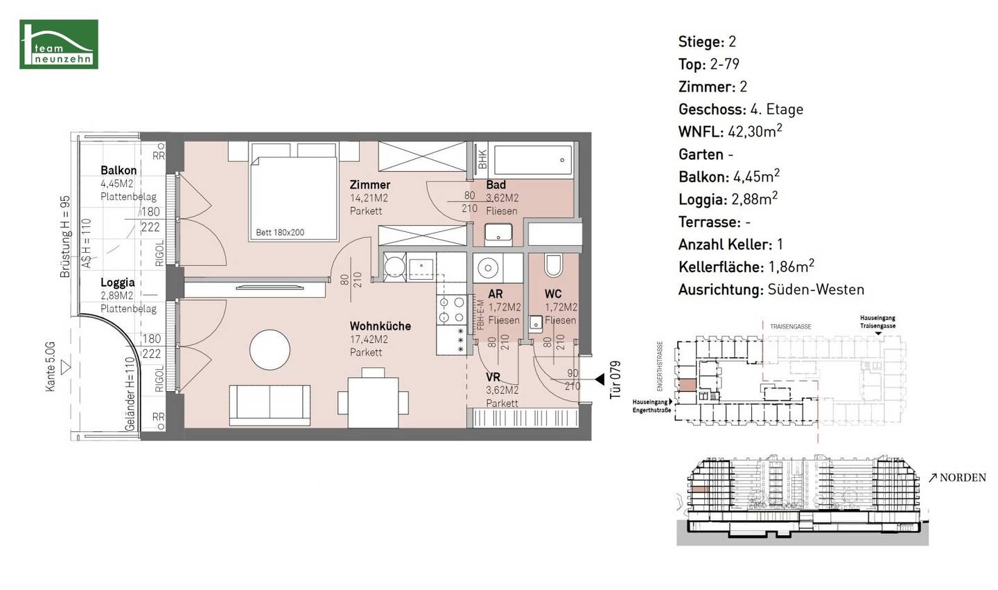 Living between city and nature – well-designed layouts near the Danube