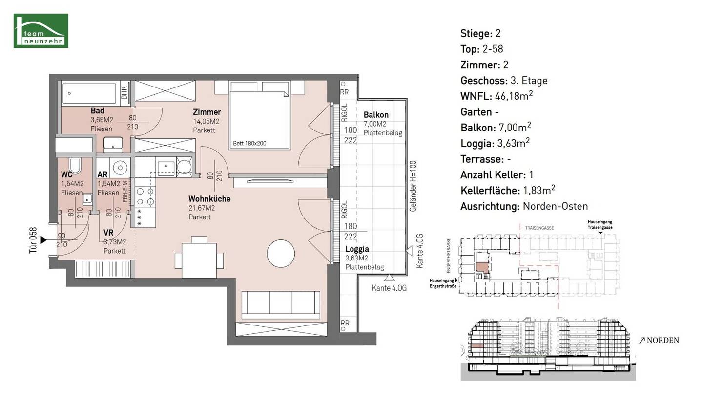 Modern living near the Danube – stylish condominiums with outdoor spaces