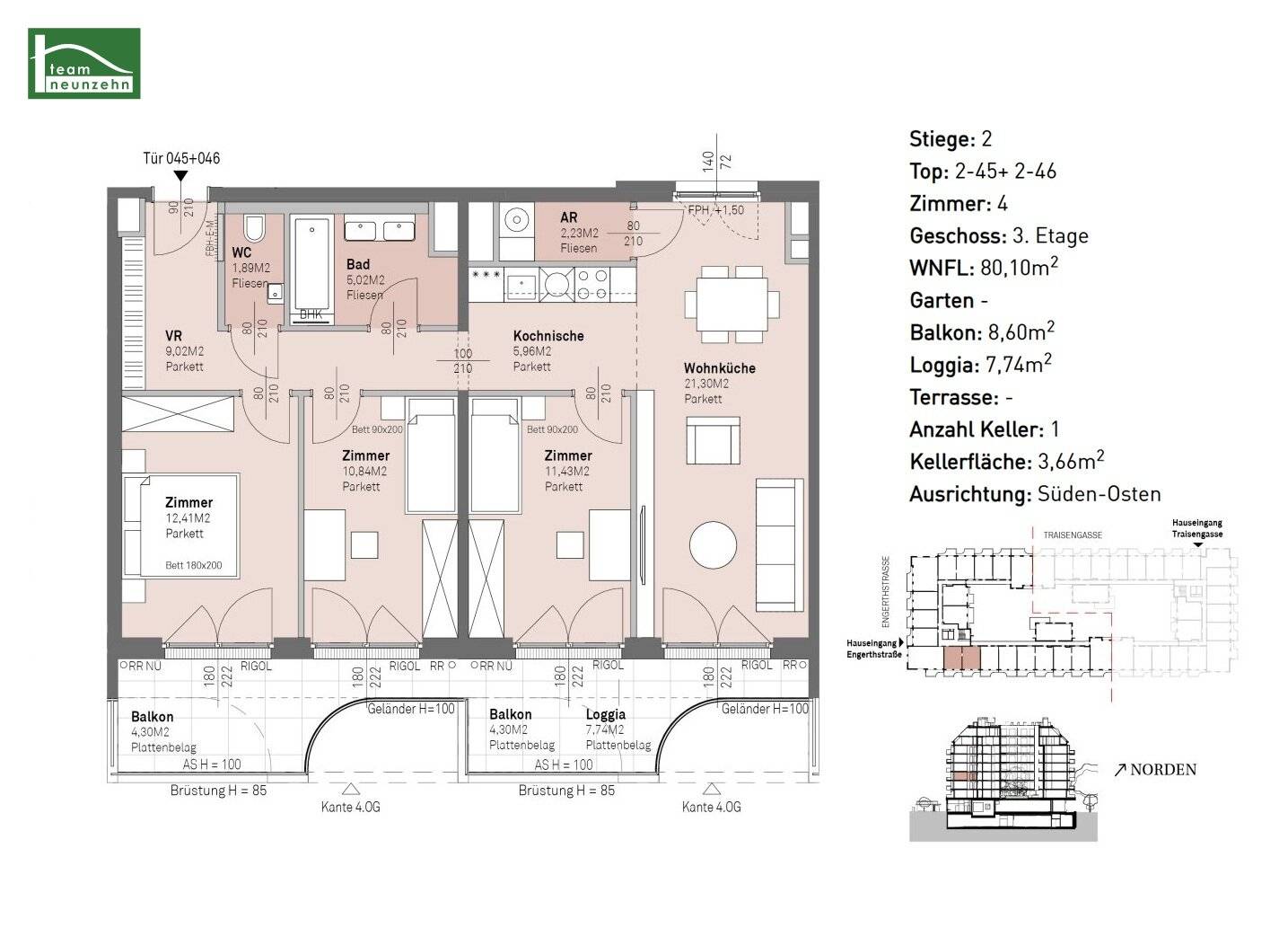 Pure quality of life: New build apartments with perfect infrastructure and green access