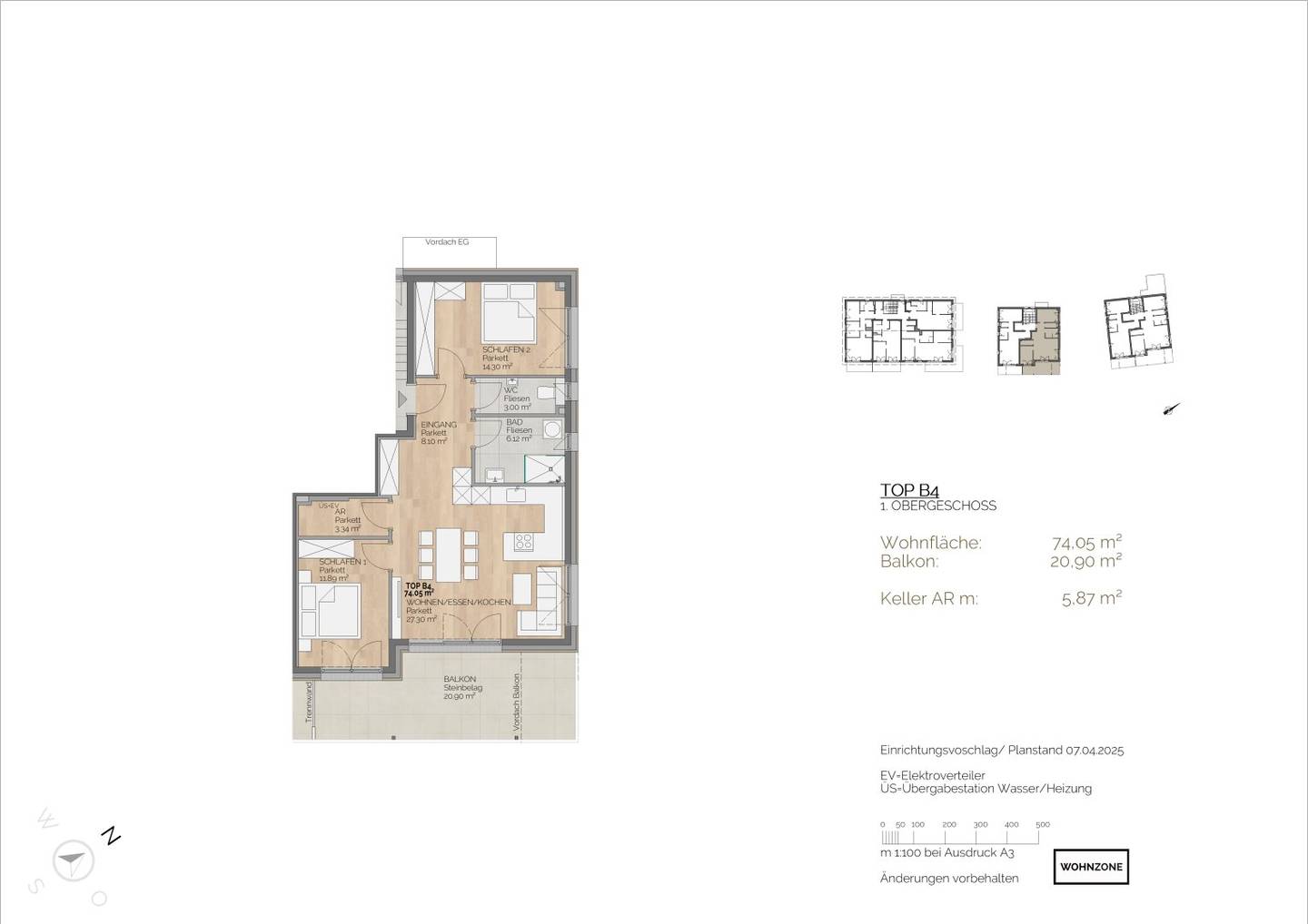 Moderne 3-Zimmer-Wohnung in attraktiver Lage nahe dem Faaker See