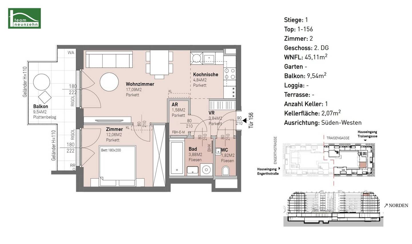 Modern living near the Danube – stylish condominiums with outdoor areas