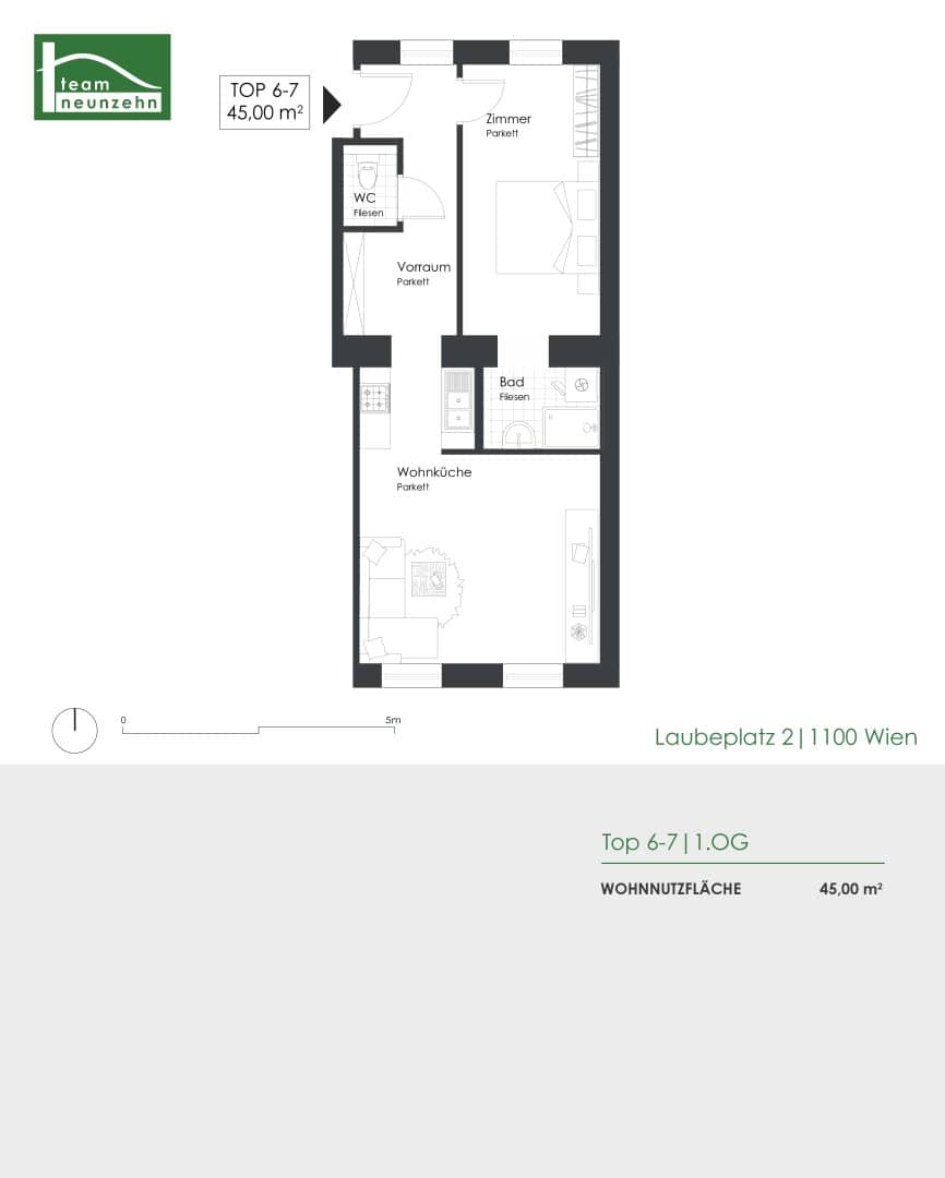 Charming 2-room period apartment at Laubeplatz, near U1 Keplerplatz