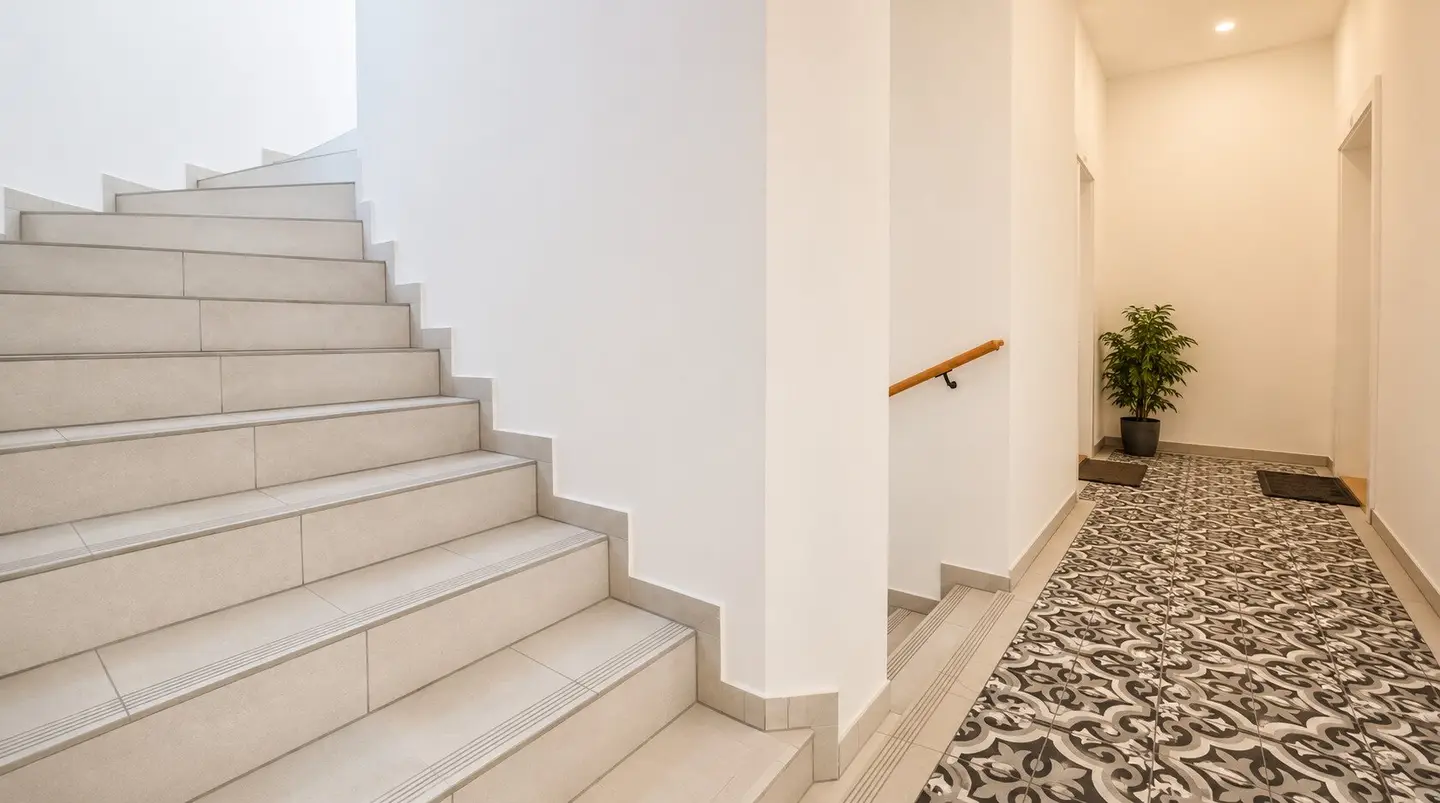 Modern city apartment in revitalised building – pedestrian zone and U1 Keplerplatz