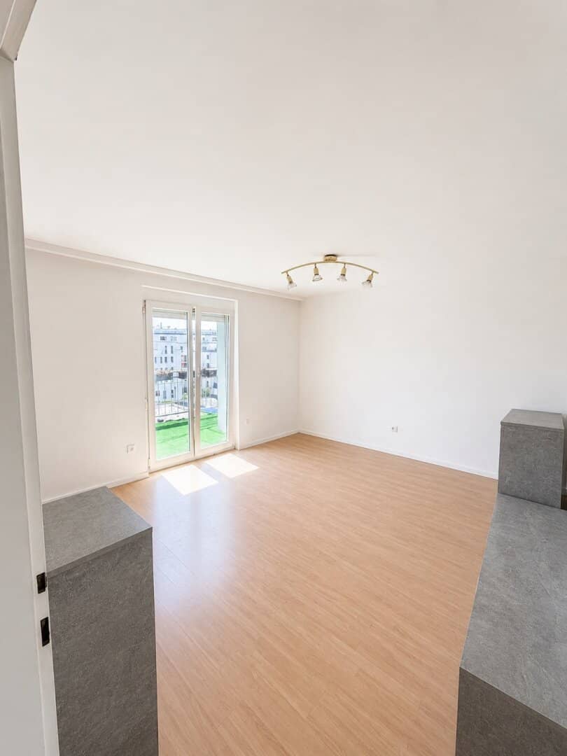Attic apartment in need of renovation with spacious terrace and distant view