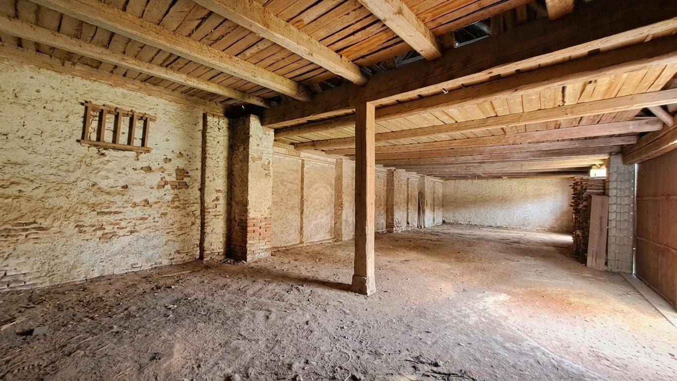 Renovated courtyard ensemble with large meadow apartment