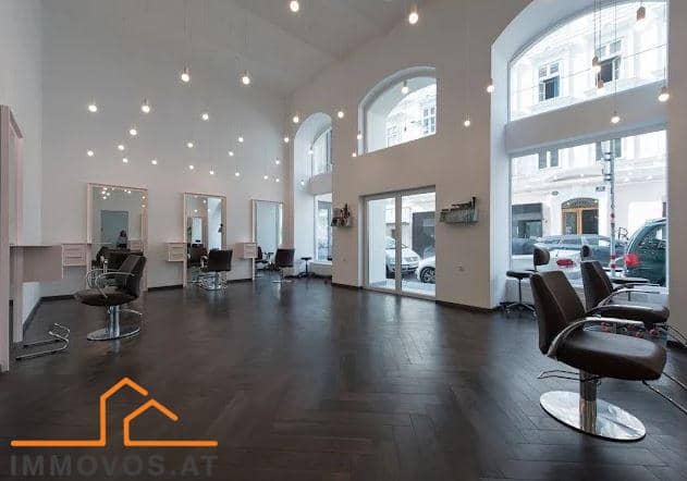 Bright period apartment with large display window