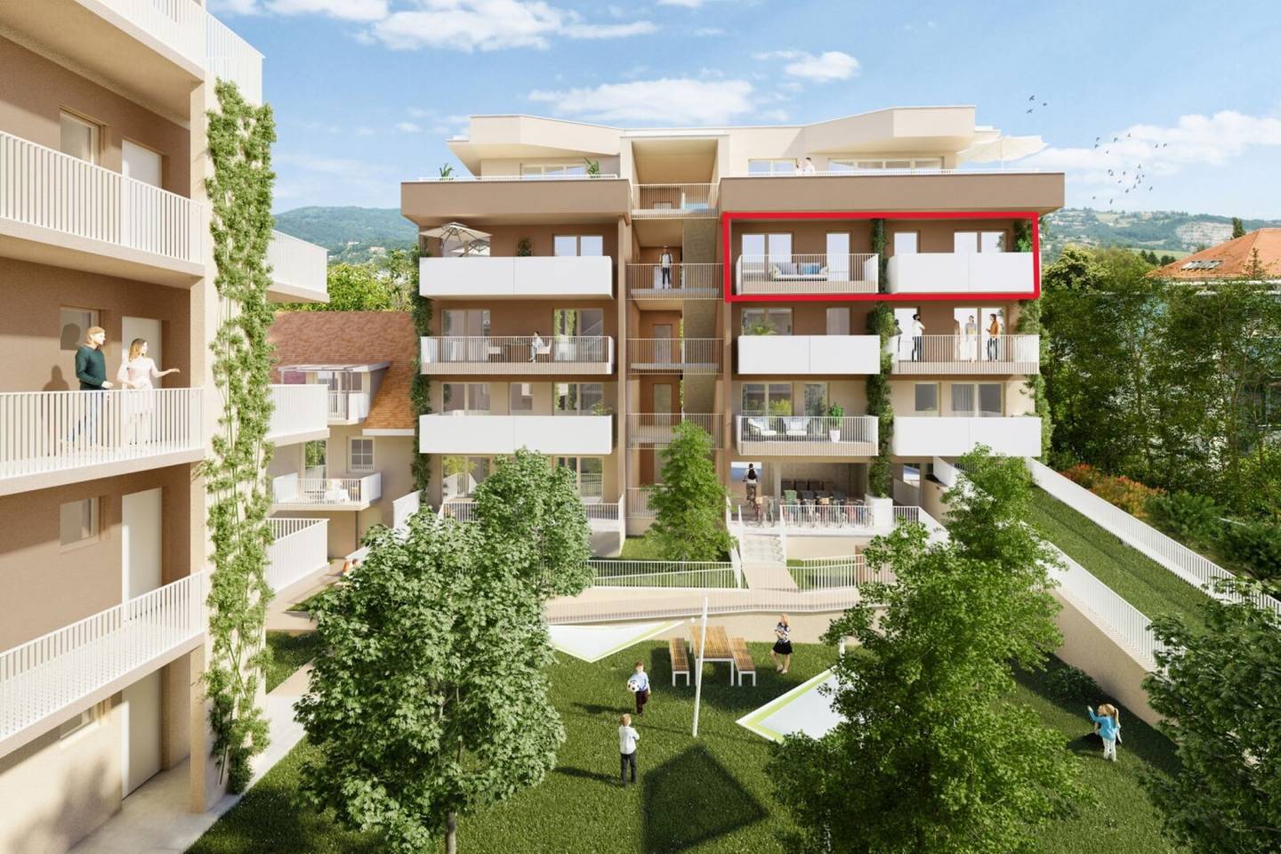 4 rooms in the green of Andritz: 96 m² family apartment, first occupancy December 2026