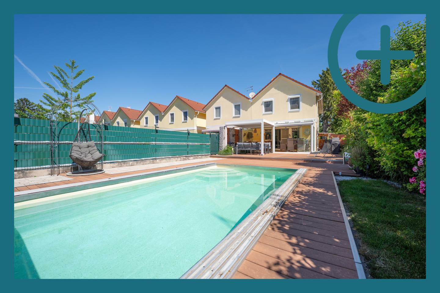 Wohnung mit privatem Pool und großzügigem Garten