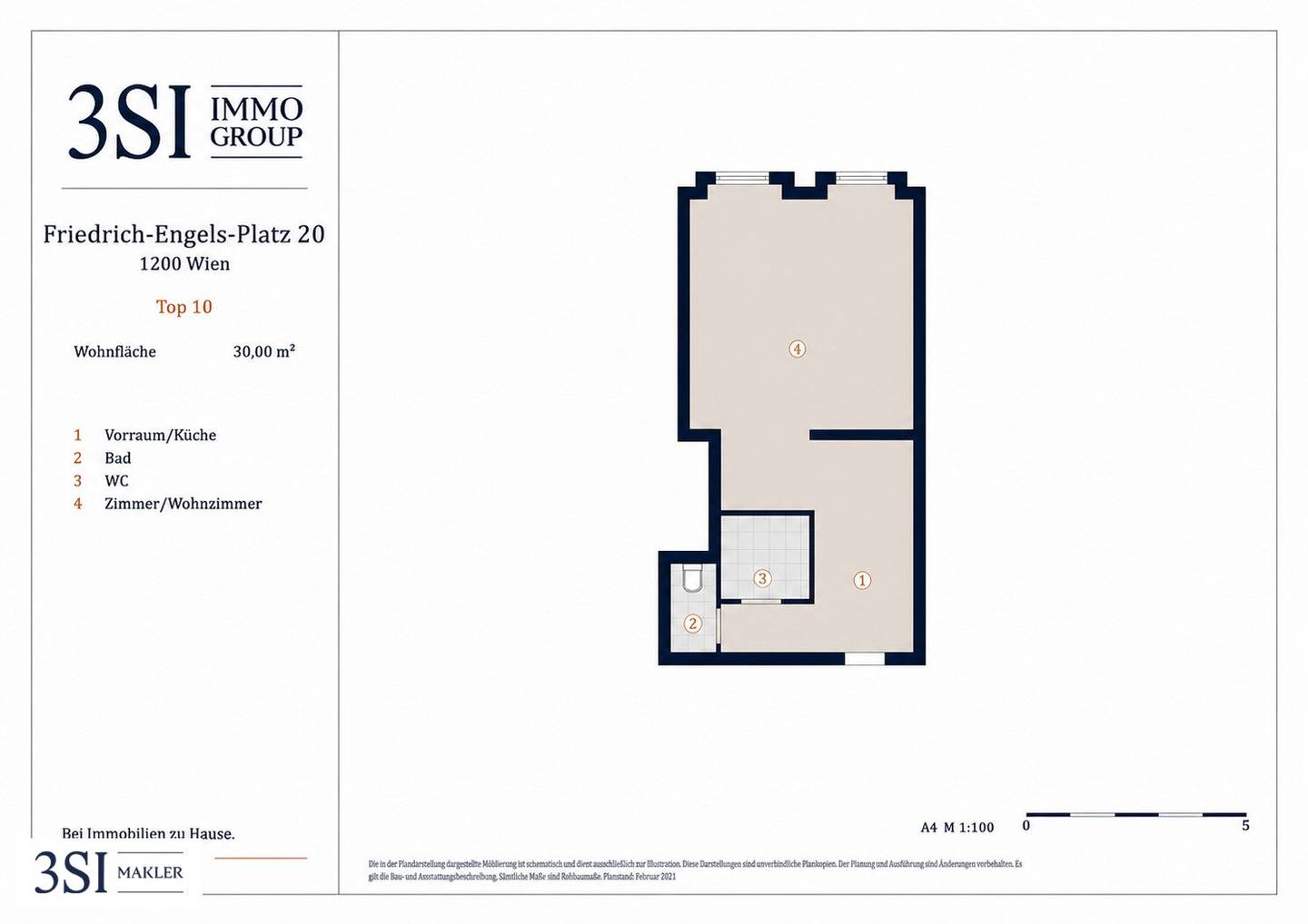 1-room period apartment with lots of potential in an up-and-coming location