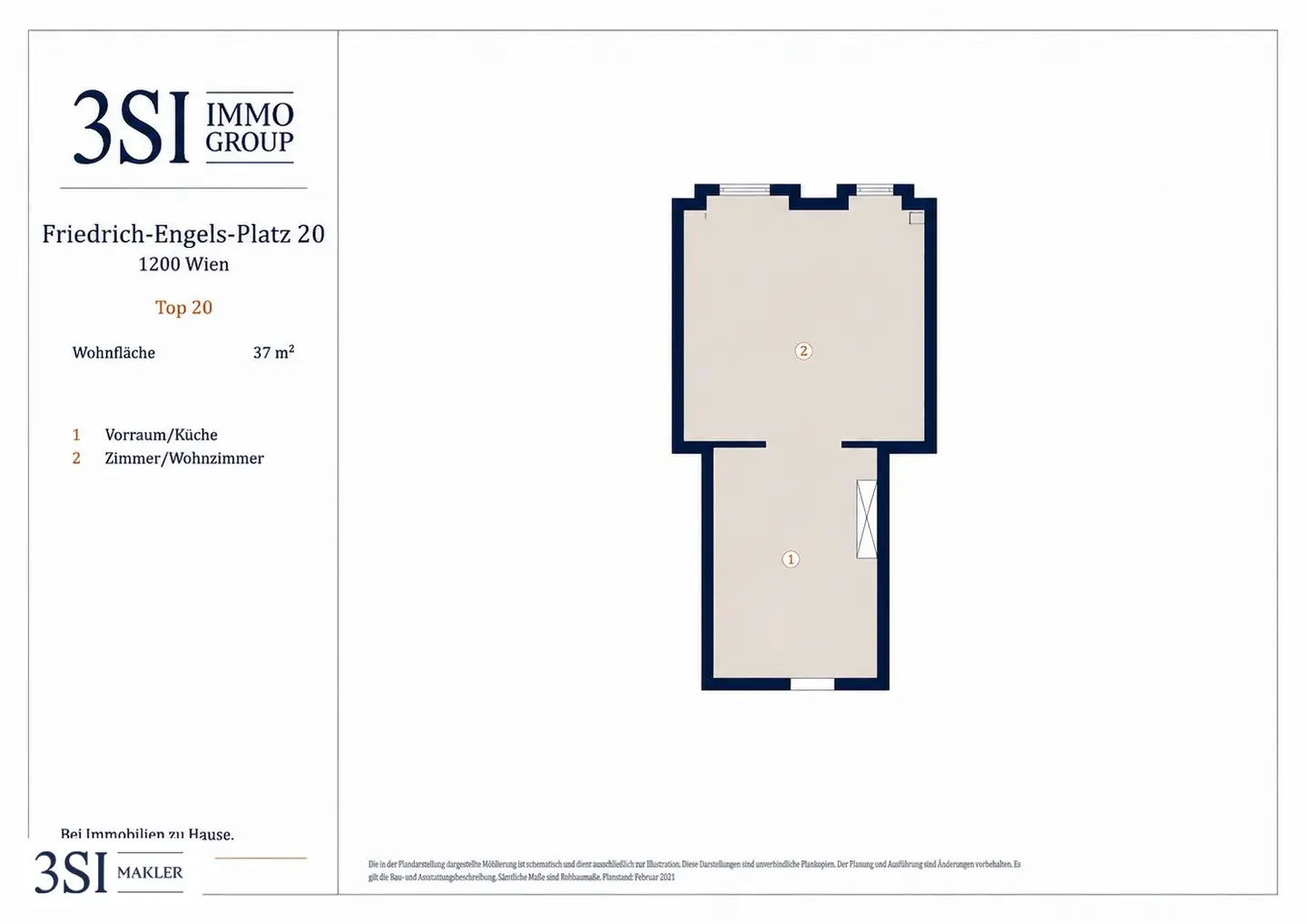 Attractive investment apartment with development potential in the 20th district