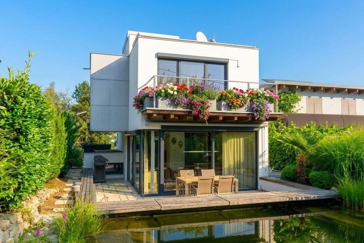 Ein Architektenhaus, das begeistert – Außergewöhnliches Juwel mit Fernblick am Schafberg