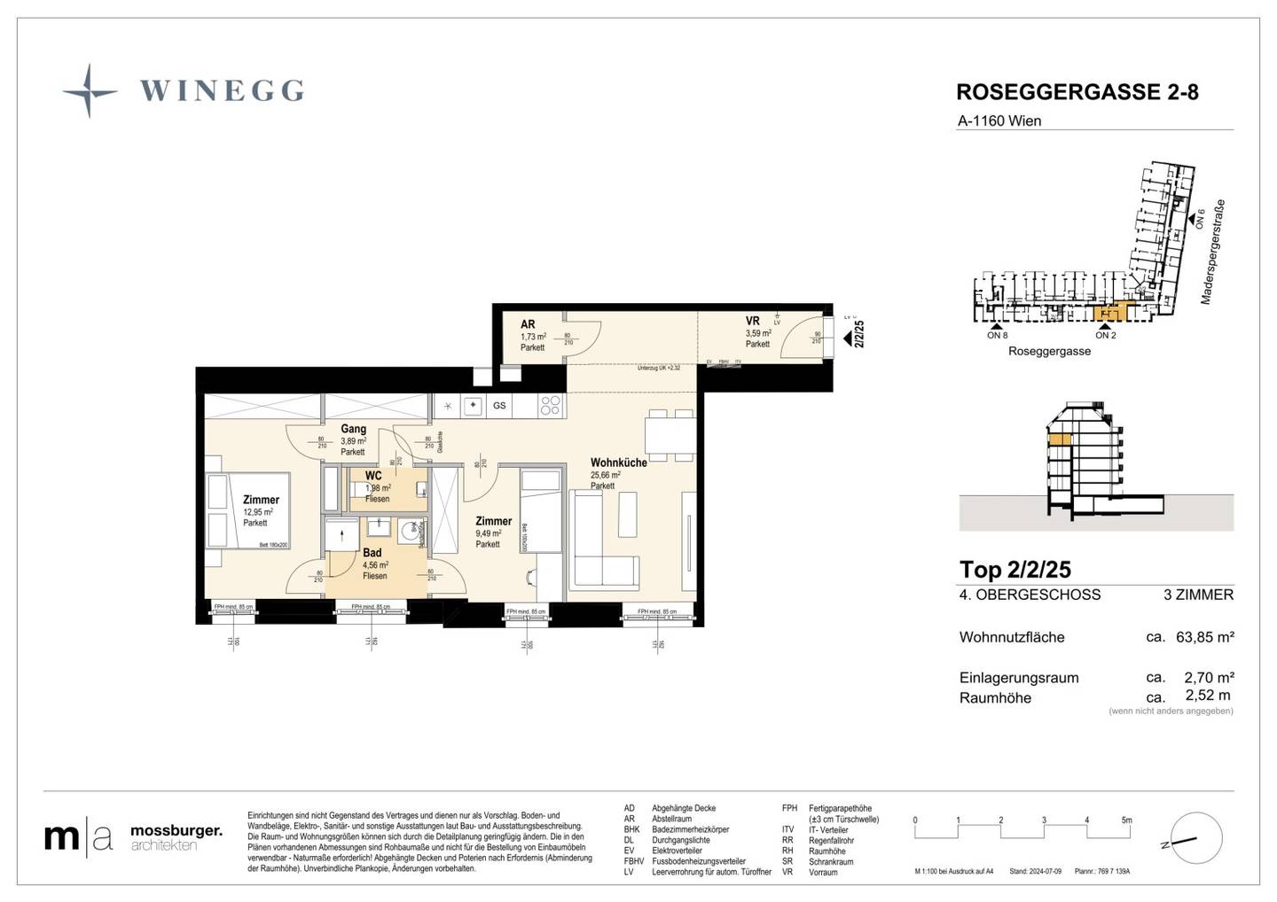 Apartment with inner courtyard retreat DGNB Gold