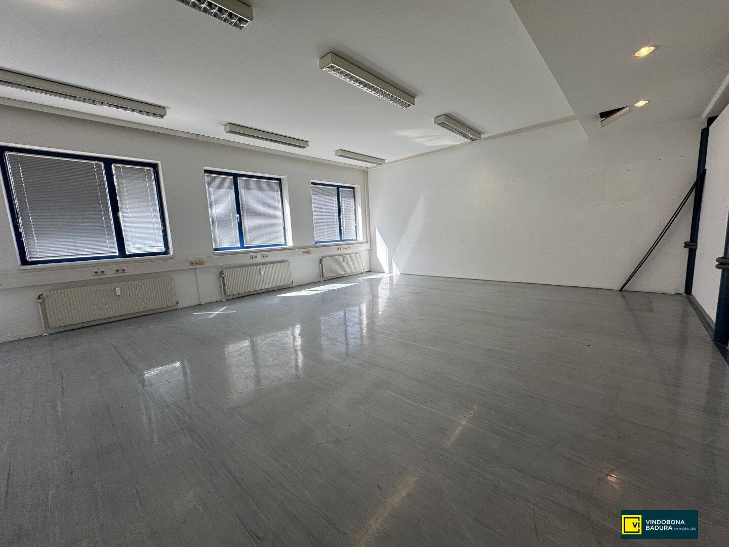 Bright office, exhibition and commercial space with two halls in prime location of 1230 Vienna