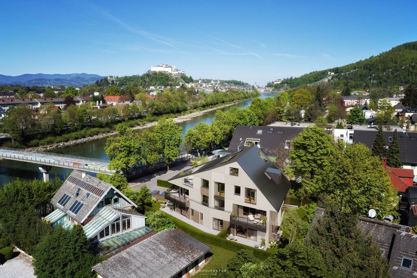 NEW BUILD PROJECT KAI 37: Exclusive boutique living with only 5 units directly on the Salzach