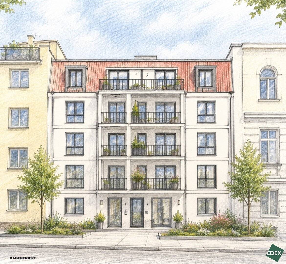 Plot with approved building permit for residential project in up-and-coming location