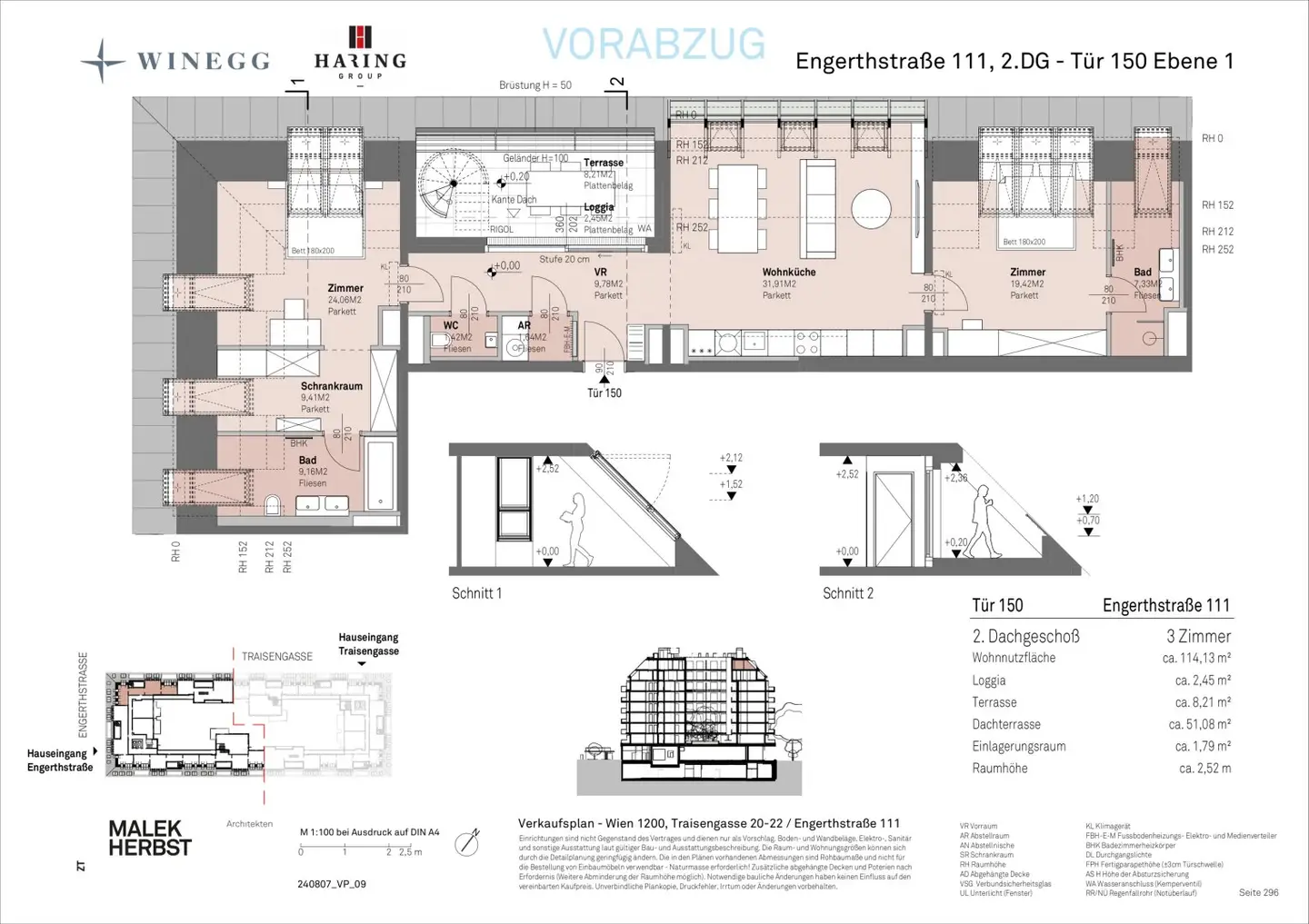 Apartment with Danube view new build first occupancy