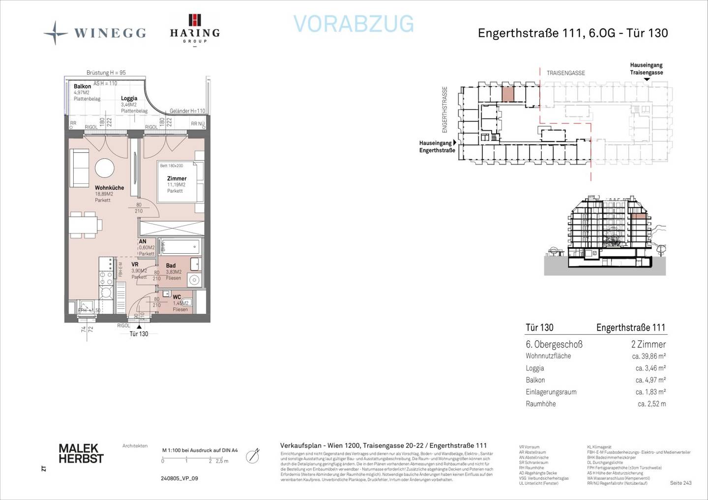 New build Wohnung with Danube view