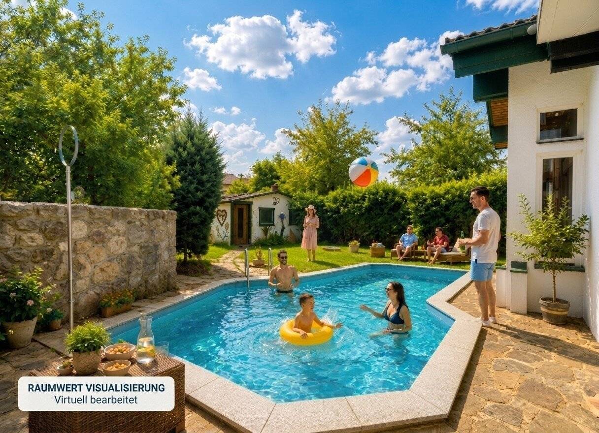 Ihr LANDHAUS mit POOL | Großes Potenzial | ca. 608 m² Grund | 5 Zimmer | ca. 173 m² NFL | Mehrere PKW-Stellplätze