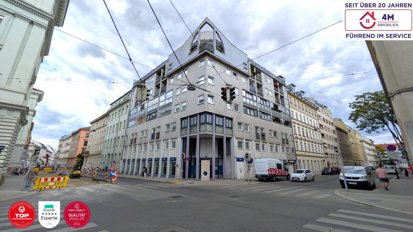 Versatile commercial premises approx. 375 m² | Corner location | 15 m window front | 2 entrances | Air conditioning