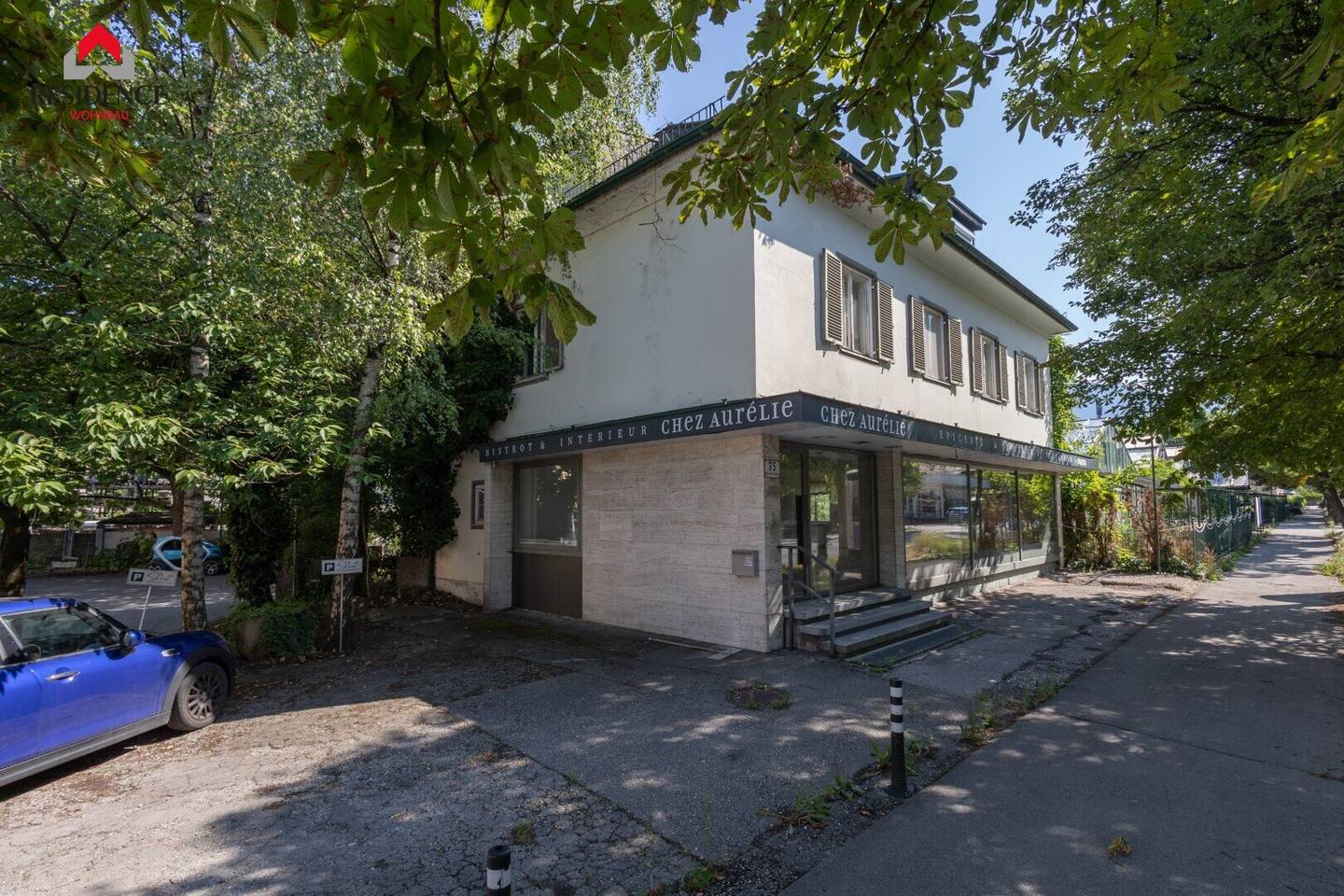 Commercial space of approx. 106 m² plus outdoor area in central Nonntal for rent