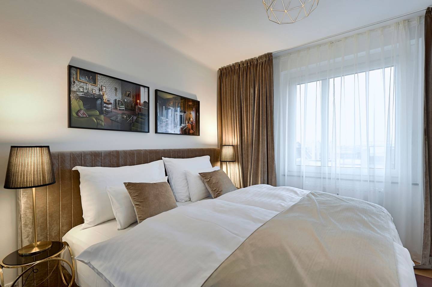 Furnished apartment with city view and Prater view