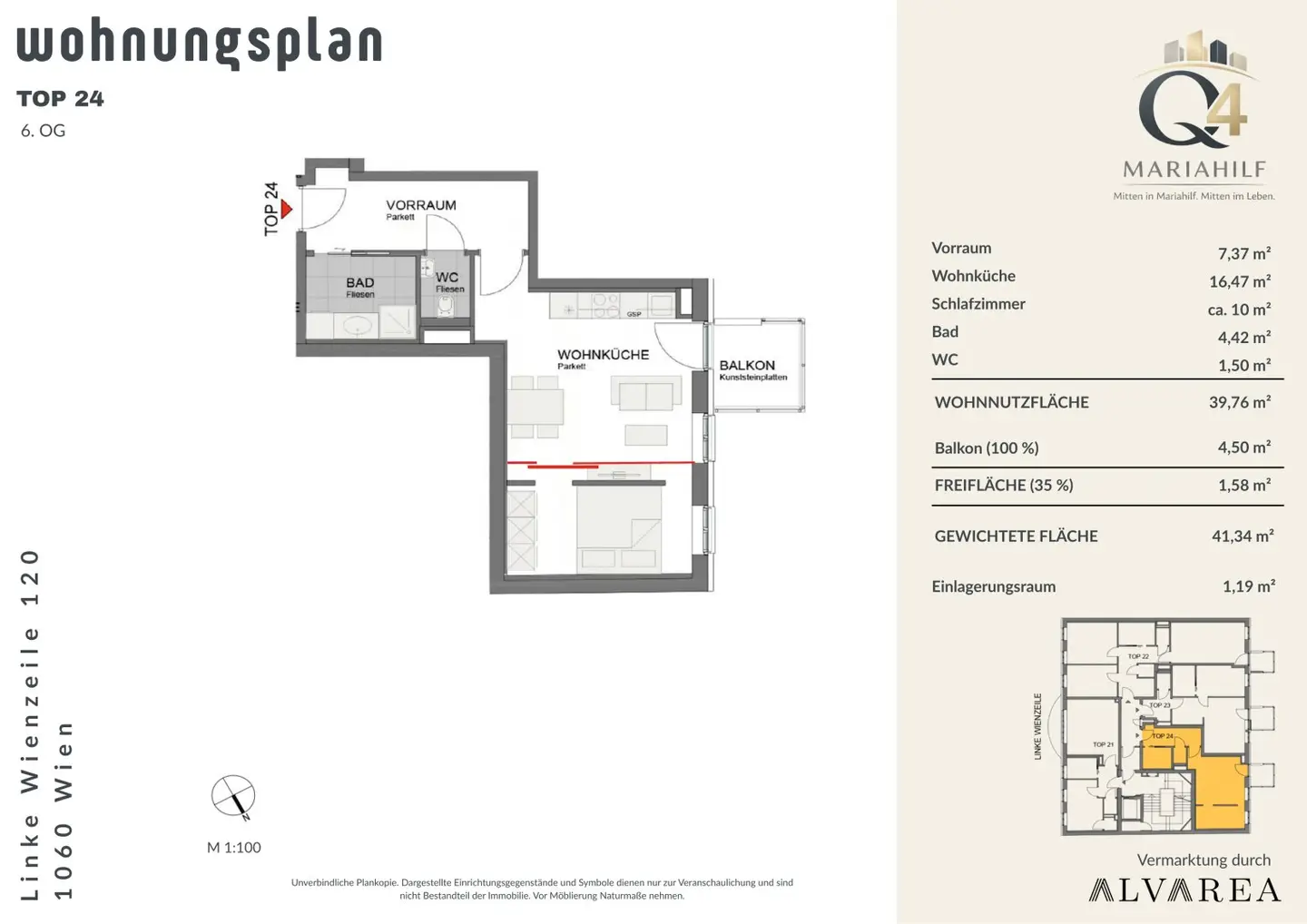 Q4 Mariahilf - Modern apartment with underground parking and subway at the door (U4/U2)