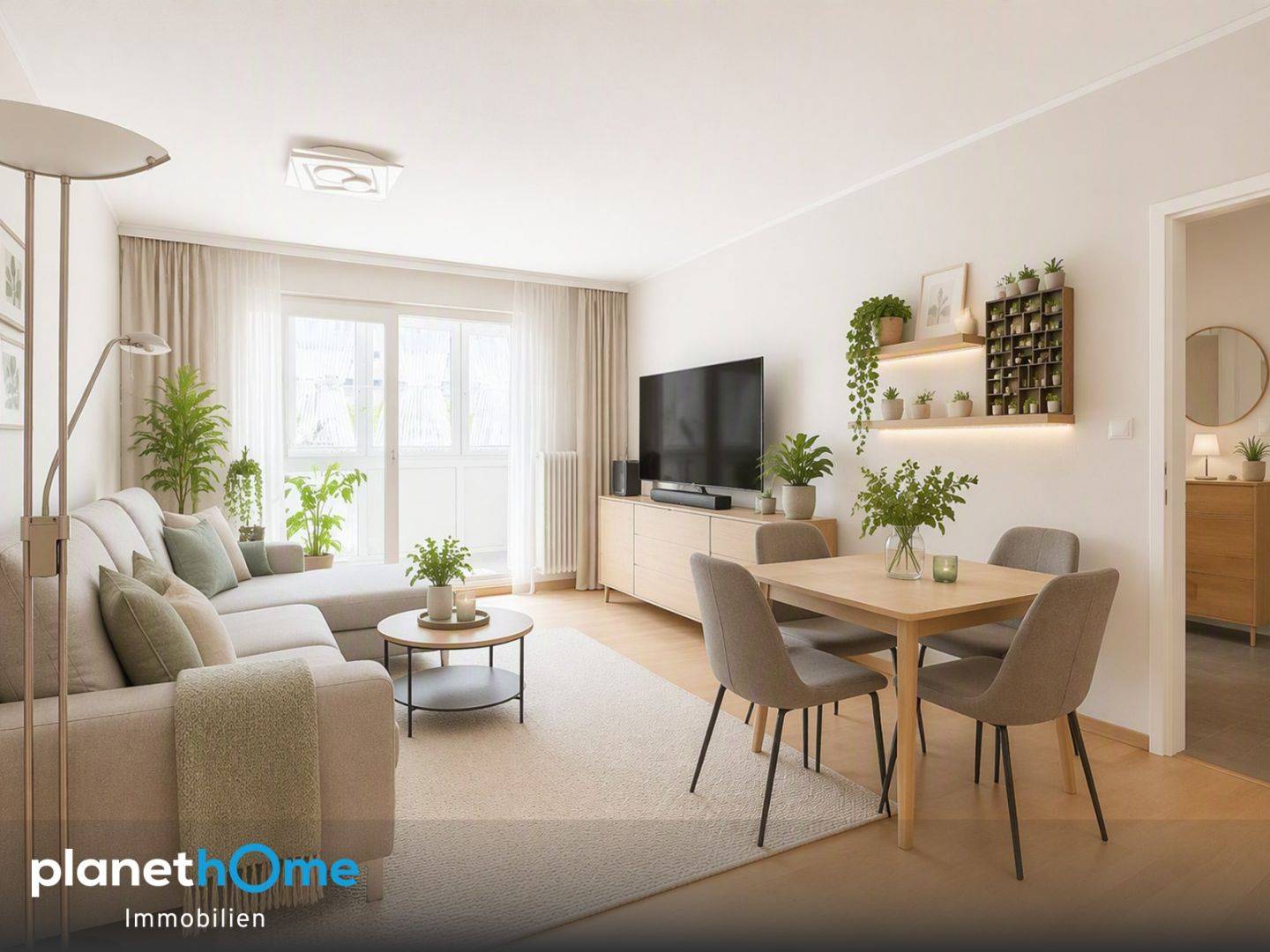Apartment near Donauinsel with glazed loggia