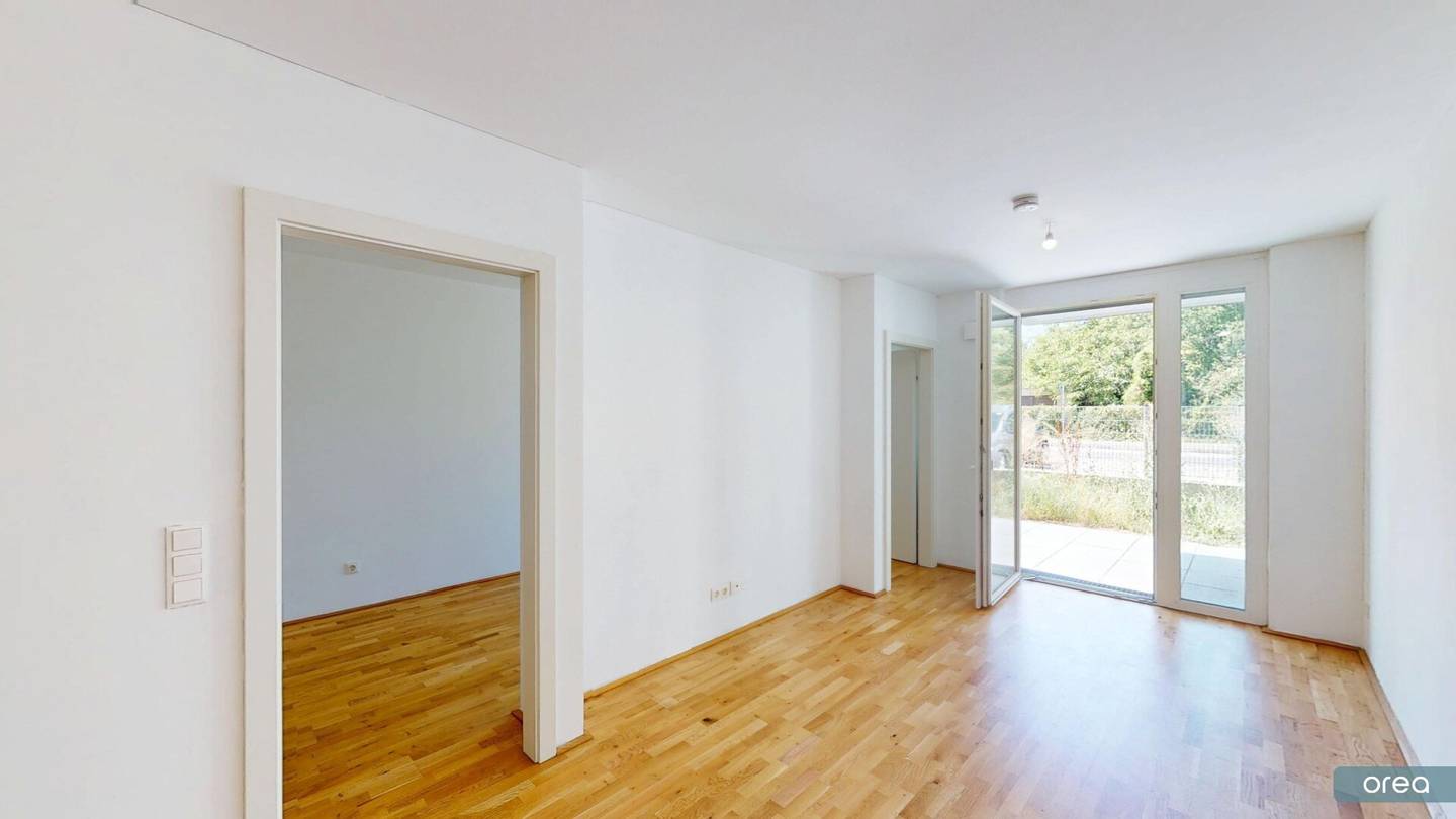 orea | Quiet 2-room garden apartment with terrace in the 22nd district | Smart viewing · Rent online