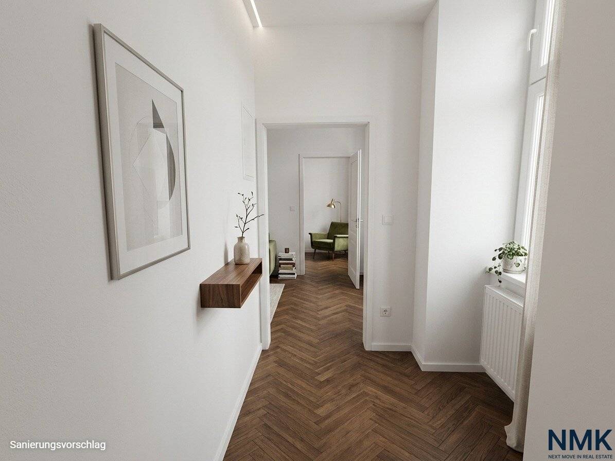 Charmante 3-Zimmer-Altbauwohnung mit Balkonoption &amp; Entwicklungspotenzial