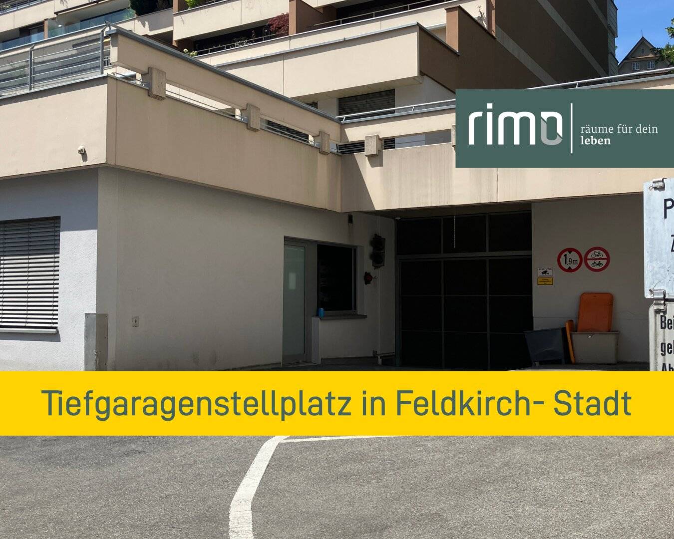 Underground parking spaces in central location of Feldkirch