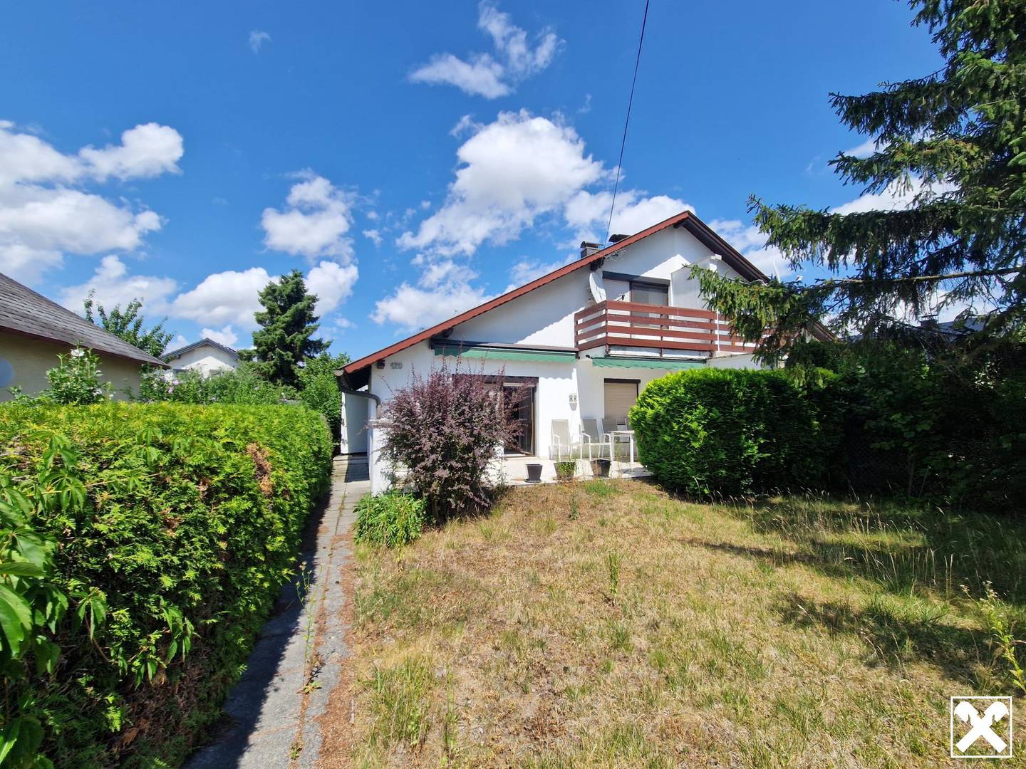 Ferienwohnung am Badeteich mit Garten und Sonnenterrasse