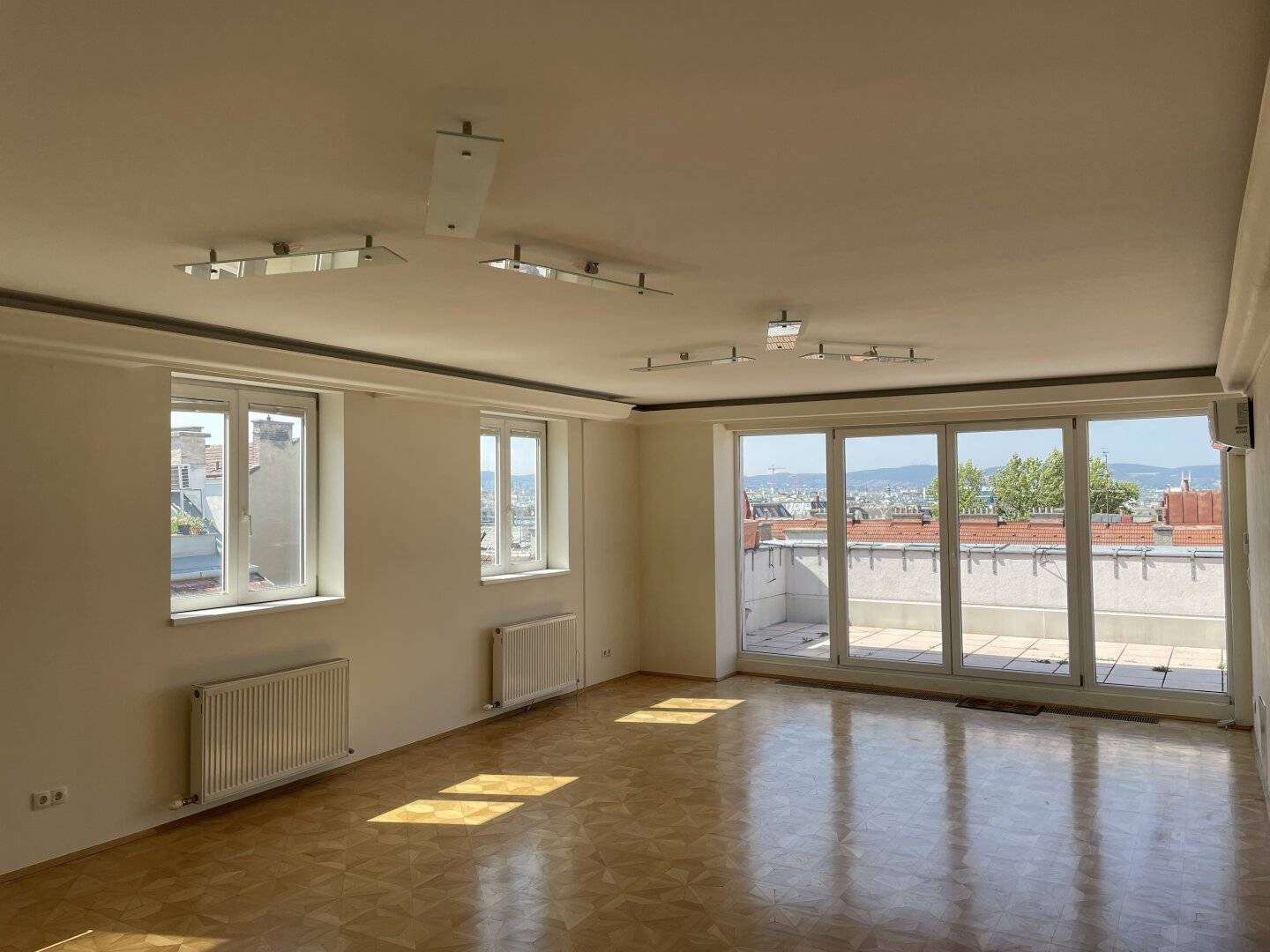 Top rooftop terrace apartment with dreamlike Vienna view climate control quiet location